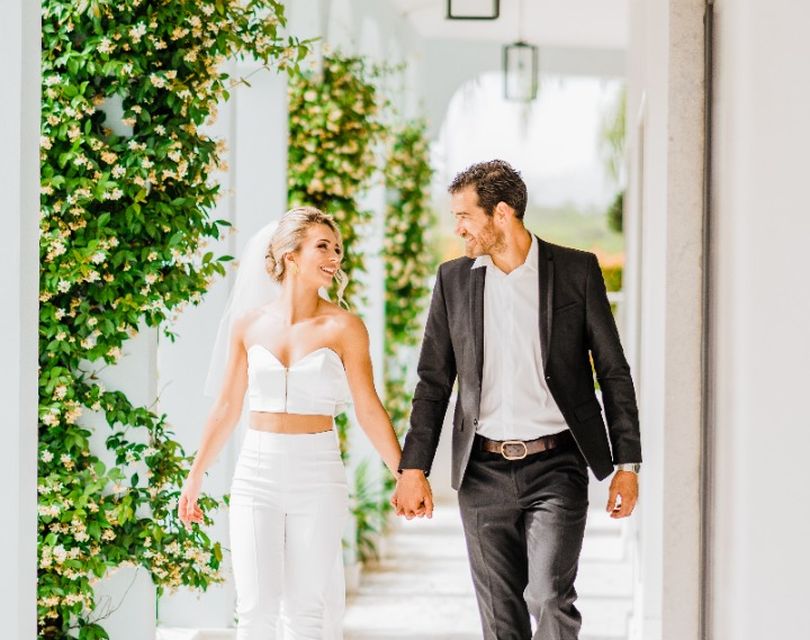 Aerial view of Quinta do Lago resort in the Algarve, Portugal